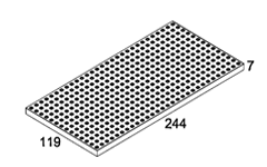 Pinhead Tile М12.5х25 см, 8мм